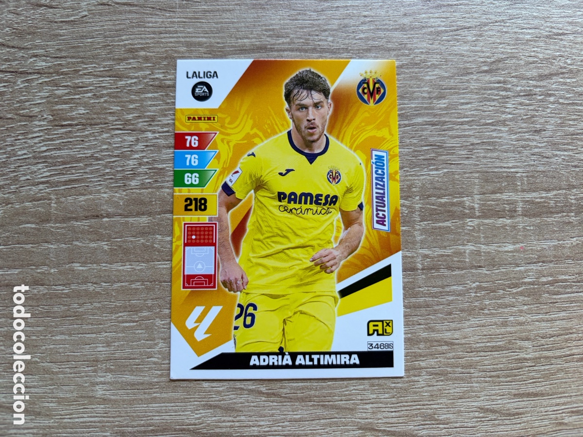 Cromos de f&uacute;tbol: 346BIS ADRI&Agrave; ALTIMIRA ACTUALIZACI&Oacute;N ADRENALYN XL AXL 2023 2024 23 24 VILLARREAL CF