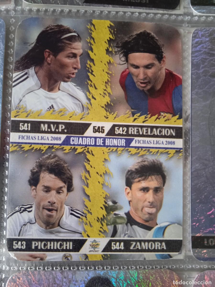 Fu&szlig;ball-Sticker: 545 CROMO FICHAS LIGA 2007-2008 MUNDICROMO 07-08 &Iacute;NDICE LOS M&Aacute;S SEGUROS CUADRO HONOR MESSI RAMOS