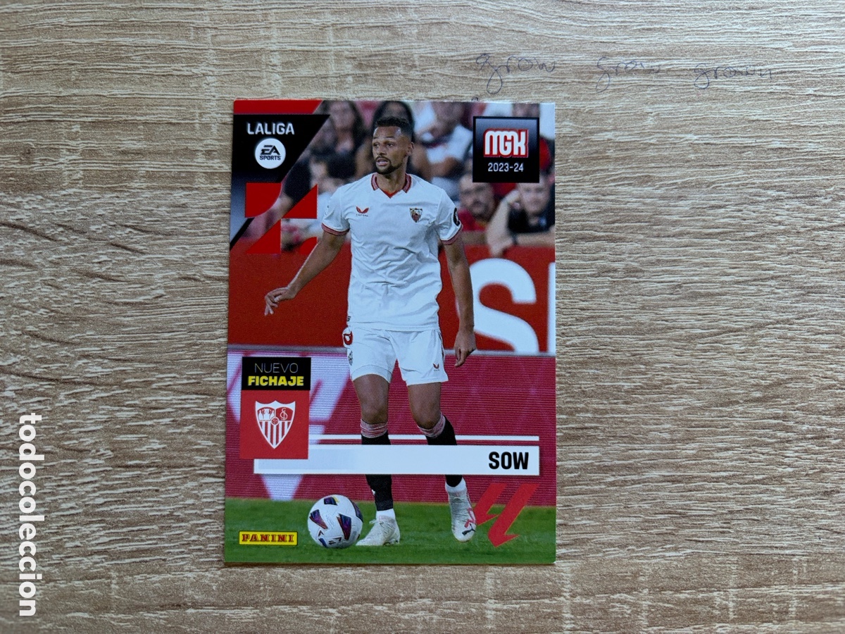 Cromos de f&uacute;tbol: 475 SOW NUEVO FICHAJE MEGACRACKS MGK 2023 2024 23 24 SEVILLA FC