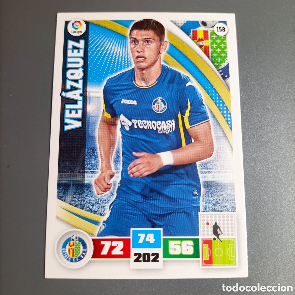 Cromos de f&uacute;tbol: ADRENALYN. LIGA 2015-2016 (GETAFE) №158 VEL&Aacute;ZQUEZ