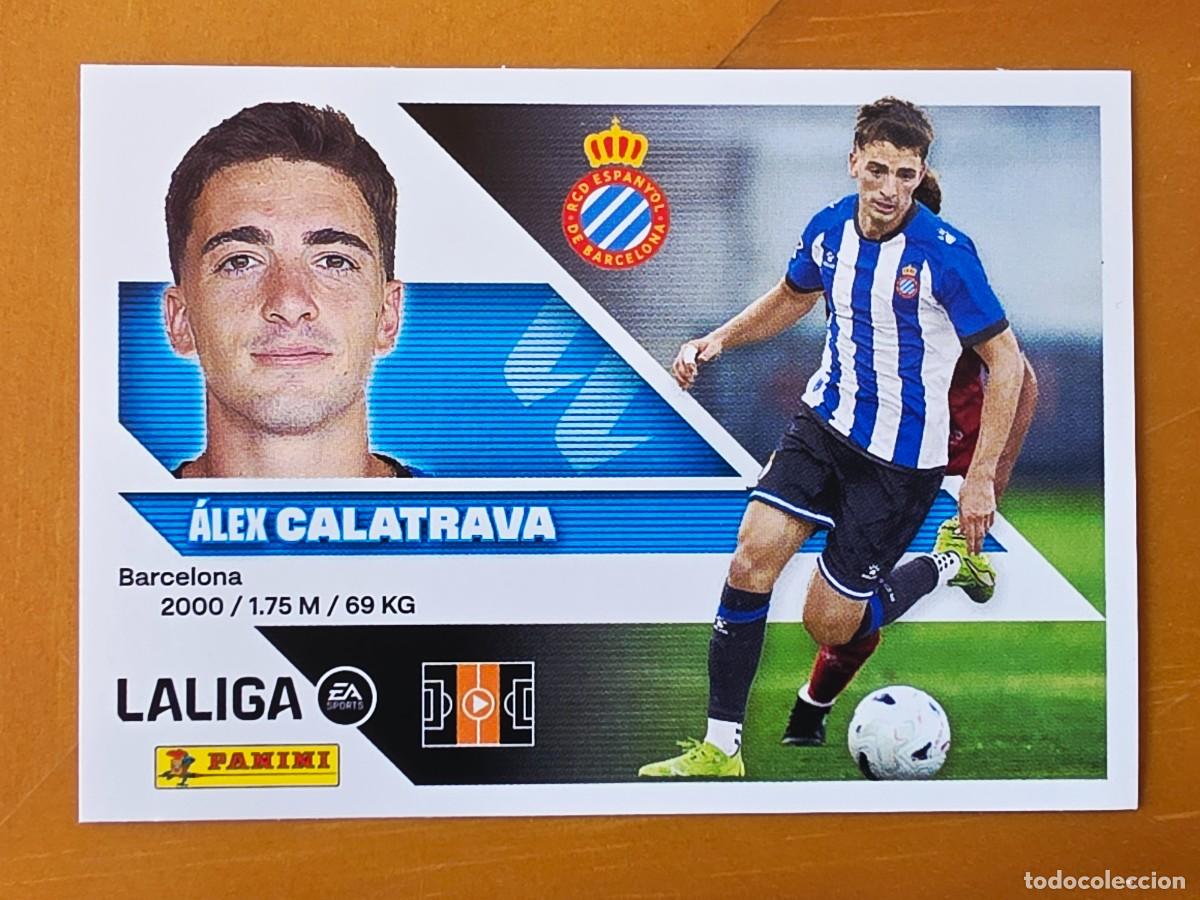 Cromos de f&uacute;tbol: &Uacute;ltimos Fichajes 2 &Aacute;lex Calatrava, RCD Espanyol, Panini Ediciones Liga Este 2026 2027 26 27