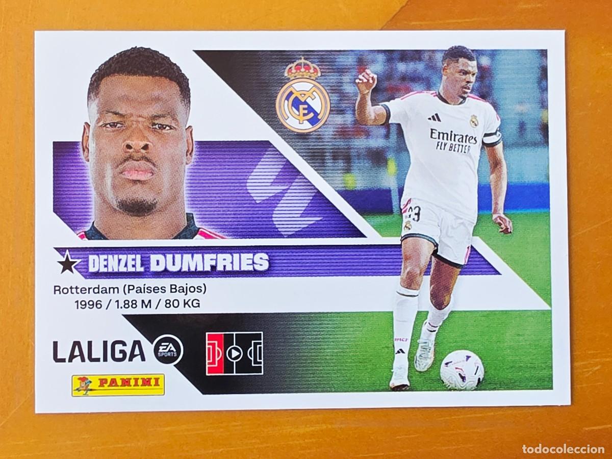 Fu&szlig;ball-Sticker: &Uacute;ltimos Fichajes 3 Denzel Dumfries, Real Madrid, Panini Ediciones Liga Este 2026 2027 26 27
