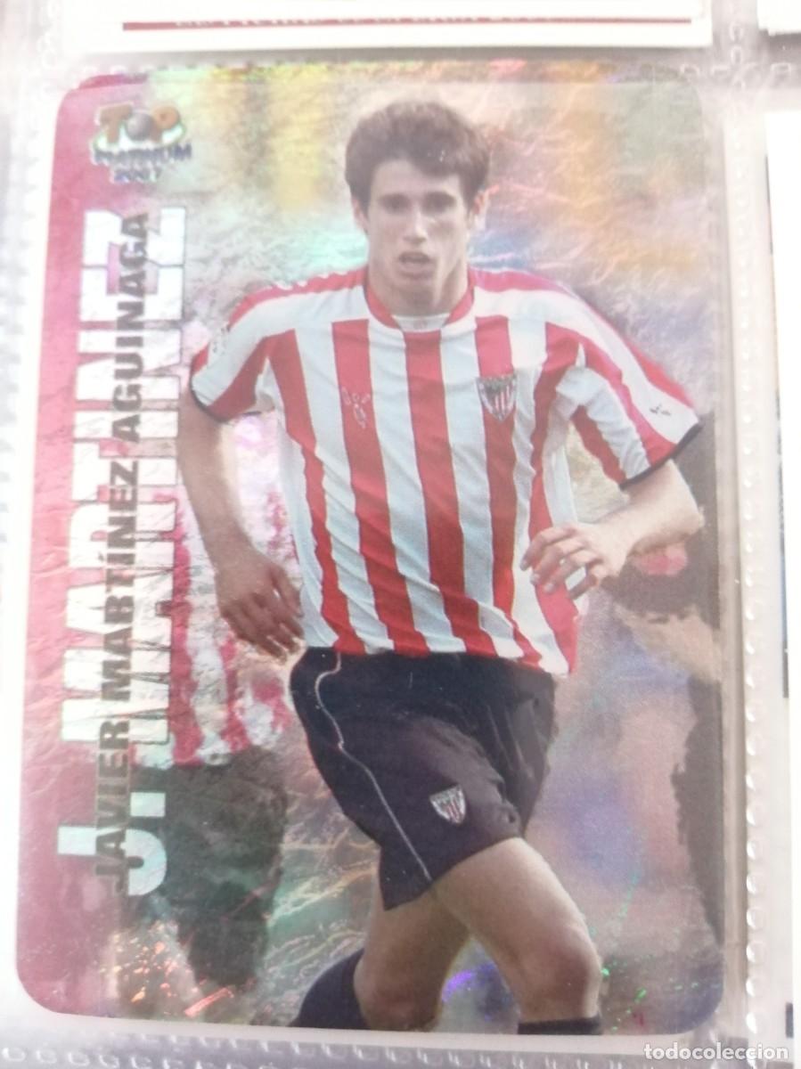 Fu&szlig;ball-Sticker: 718 JAVI MART&Iacute;NEZ TOP PLATINUM JASPEADO FICHAS DE LA LIGA 2006 2007 06 07 - MUNDICROMO (ROOKIE)