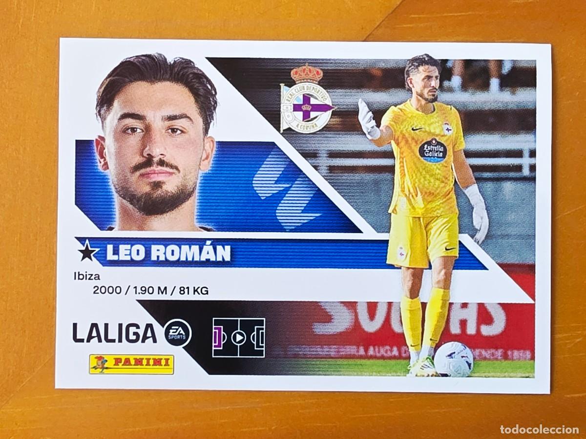Cromos de f&uacute;tbol: &Uacute;ltimos Fichajes 8 Leo Rom&aacute;n, Deportivo de A Coru&ntilde;a, Panini Ediciones Liga Este 2026 2027 26 27