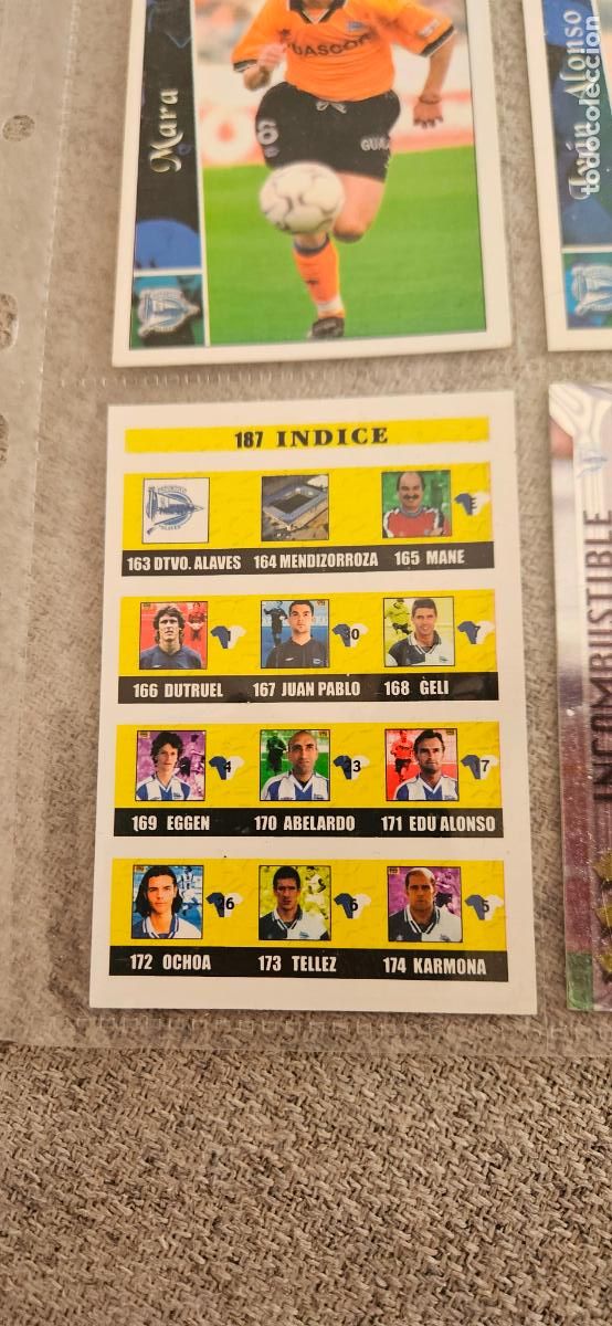 Fu&szlig;ball-Sticker: indice - Deportivo Alav&eacute;s - 187 - Mundicromo 02 03 - 2002 2003 - Trading
