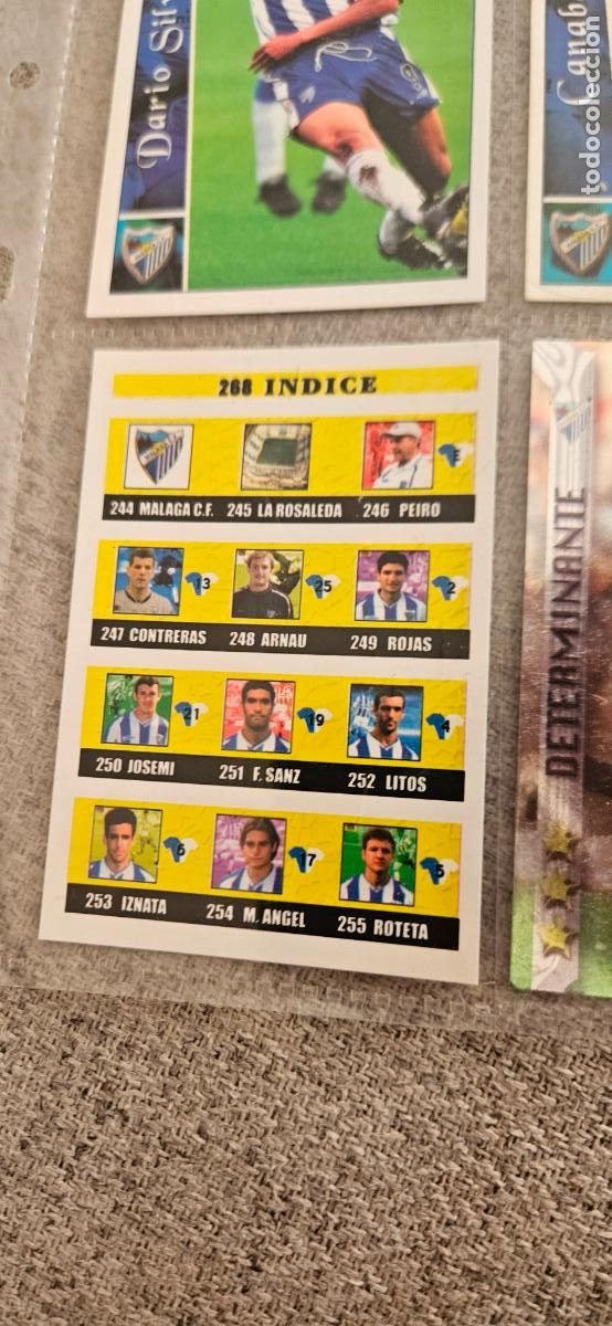 Cartes &agrave; collectionner de Football: &Iacute;ndice - M&aacute;laga - 268 - Mundicromo 02 03 - 2002 2003 - Trading Card