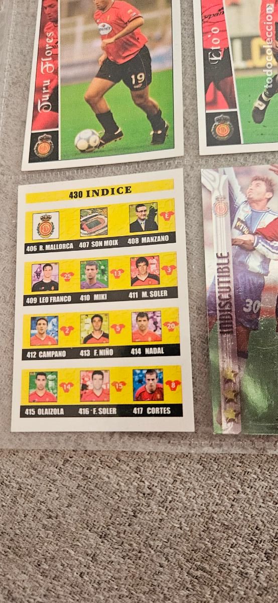 Cromos de Futebol: &Iacute;ndice - Mallorca - 430 - Mundicromo 02 03 - 2002 2003 - Trading Card