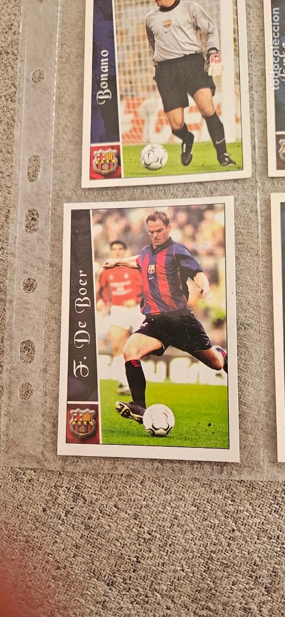 Football Stickers: F. de Boer - Barcelona - 88 - Mundicromo 02 03 - 2002 2003 - Trading Card