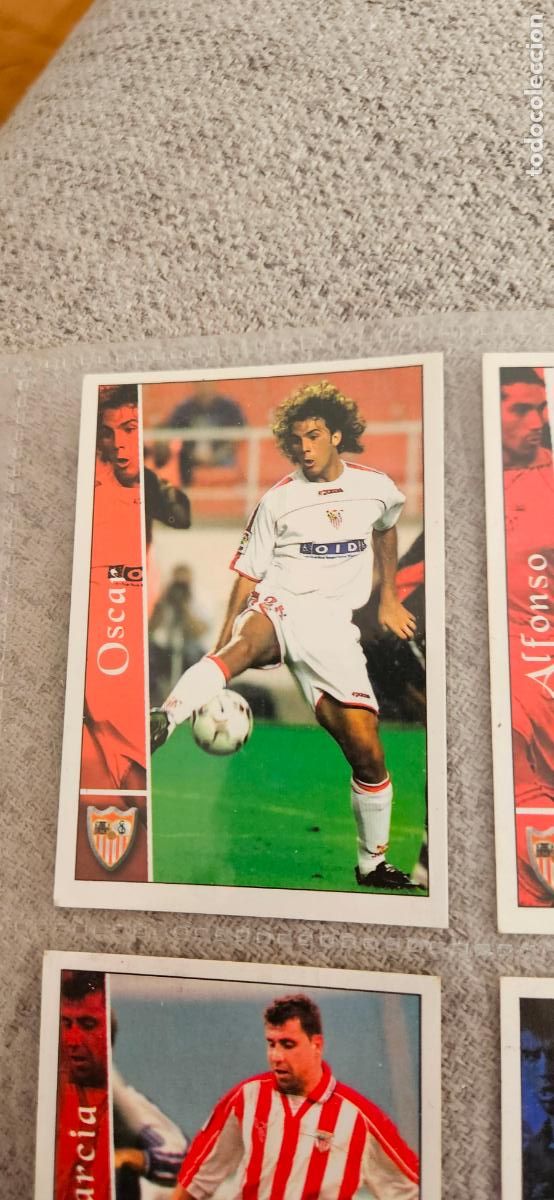 Football Stickers: &Oacute;scar - Sevilla - 586 - Mundicromo 02 03 - 2002 2003 - Trading Card