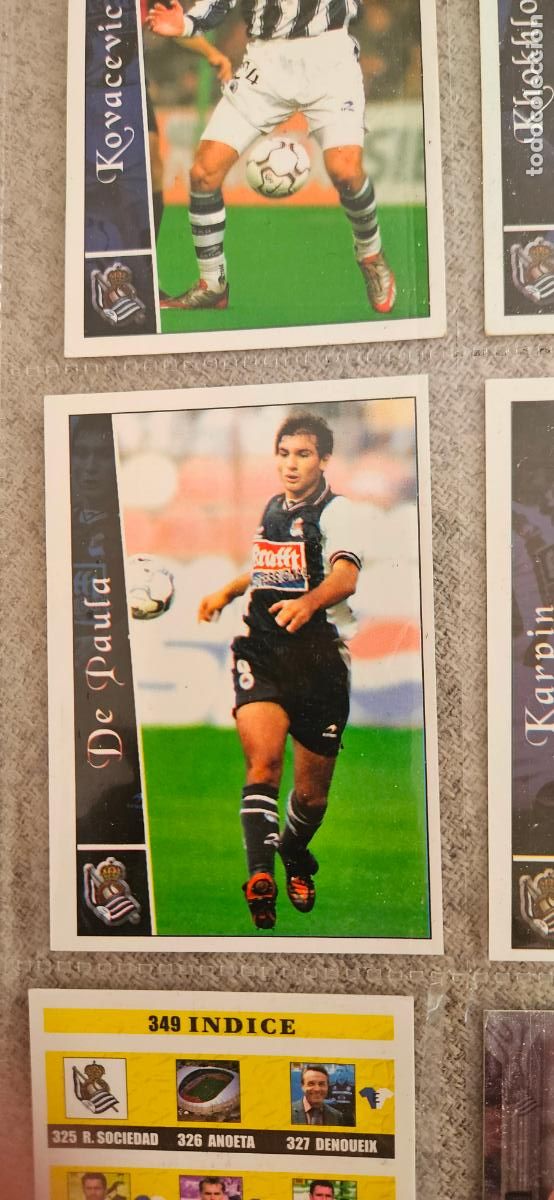 Cromos de f&uacute;tbol: De Paula - Real Sociedad - 346 - Mundicromo 02 03 - 2002 2003 - Trading Card
