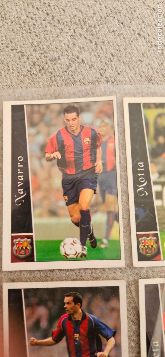 Football Stickers: Navarro - Barcelona - 91 - Mundicromo 02 03 - 2002 2003 - Trading Card