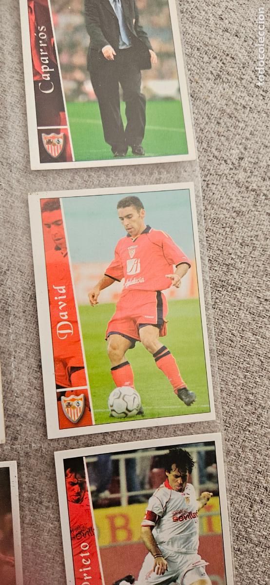 Football Stickers: David - Sevilla - 195 - Mundicromo 02 03 - 2002 2003 - Trading Card