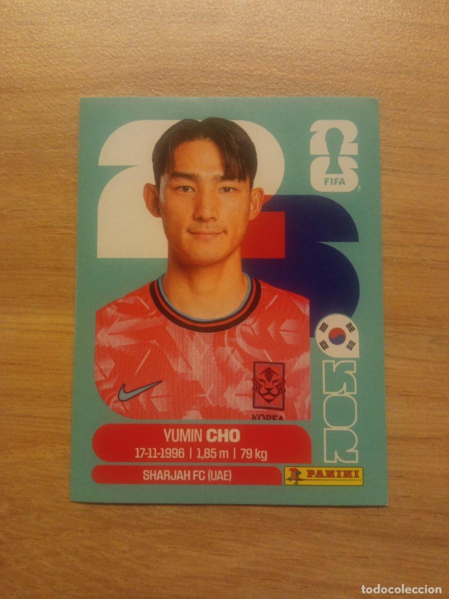 Cromos de f&uacute;tbol: Yumin Cho, cromo 5, Corea del sur, mundial 2026, Panini
