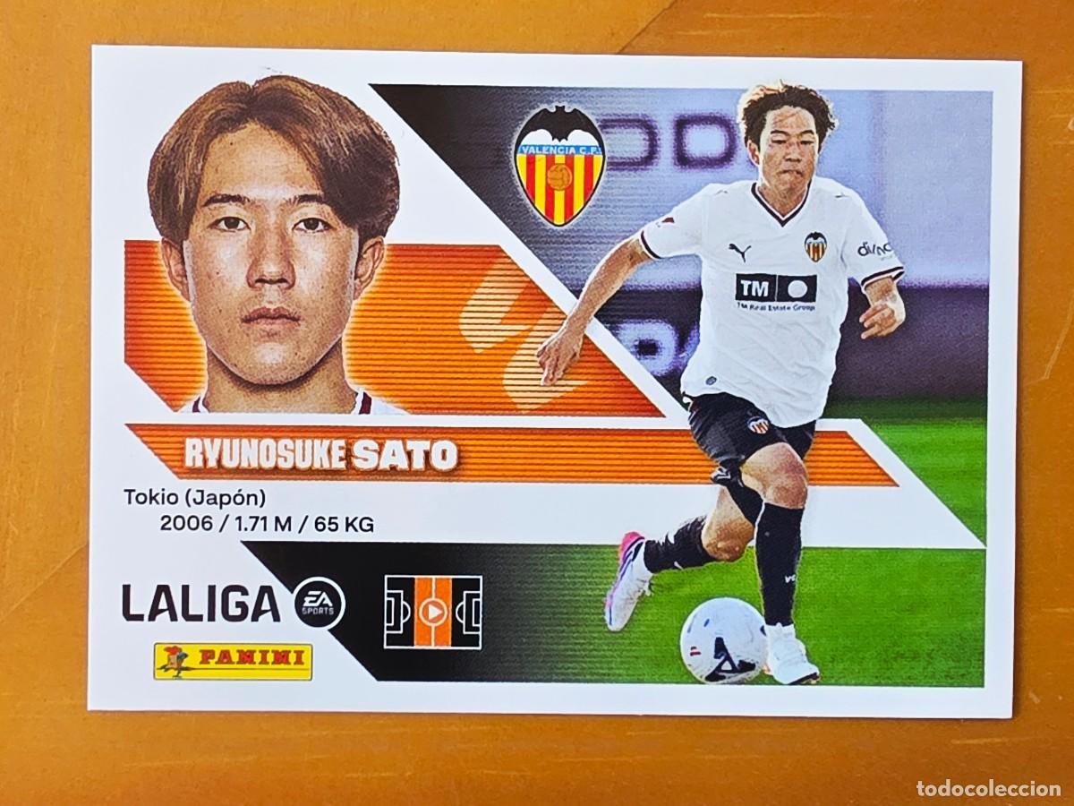 Cromos de f&uacute;tbol: &Uacute;ltimos Fichajes 14 Ryunosuke Sato, Valencia CF, Panini Ediciones Liga Este 2026 2027 26 27