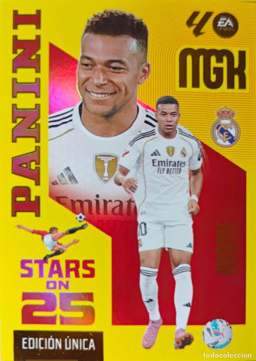Cromos de f&uacute;tbol: 450 Mbappe - Real Madrid - Stars on 25 - EDICION UNICA - PANINI Megacracks MGK 2026 2027 26 27