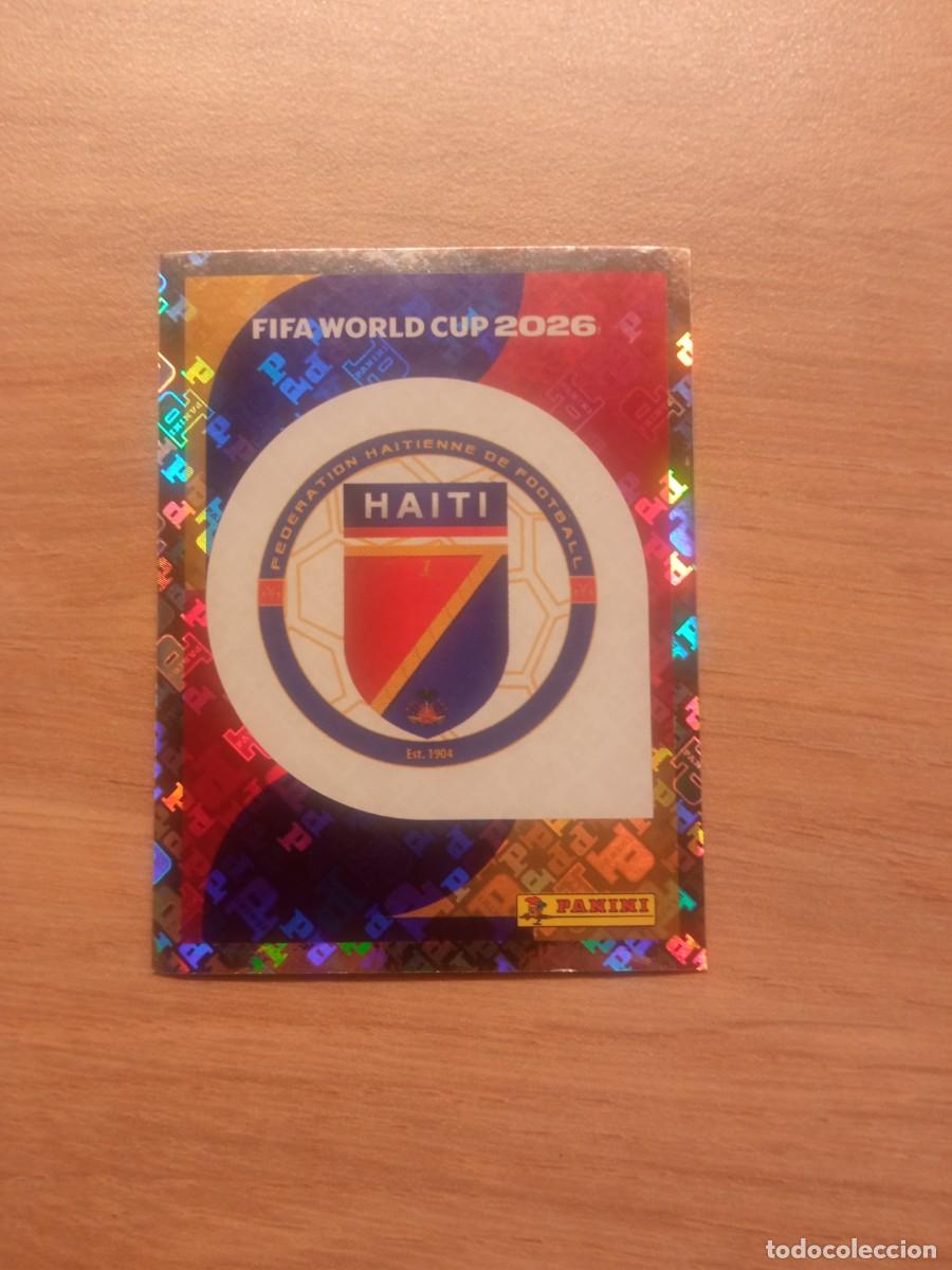 Football Stickers: Cromo 1, escudo Hait&iacute;, mundial 2026, Panini