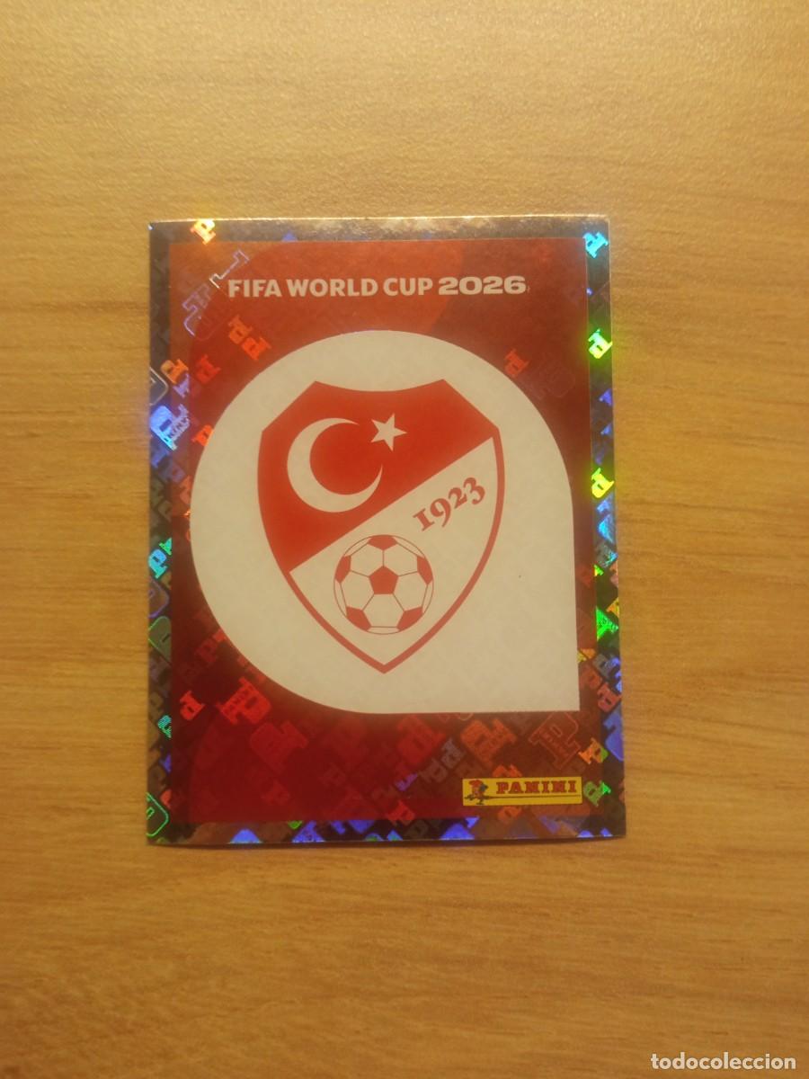 Football Stickers: Cromo 1, escudo Turqu&iacute;a, mundial 2026, Panini