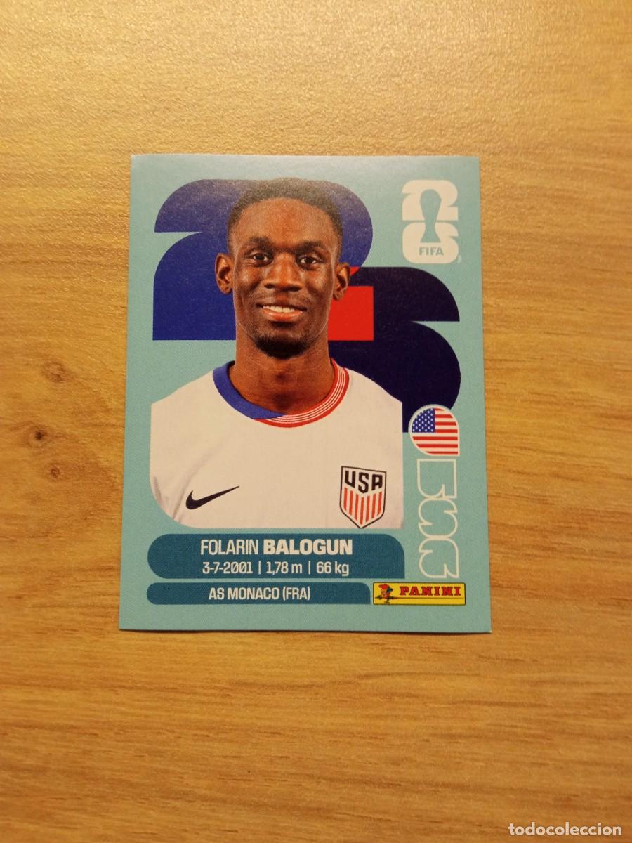 Fu&szlig;ball-Sticker: Balogun, cromo 20, USA, mundial 2026, Panini