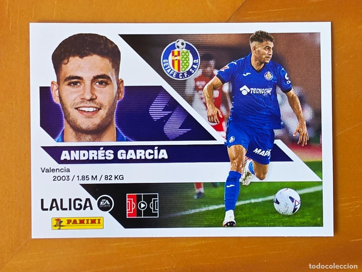 Cromos de f&uacute;tbol: &Uacute;ltimos Fichajes 18 Andr&eacute;s Garc&iacute;a, Getafe CF, Panini Ediciones Liga Este 2026 2027 26 27