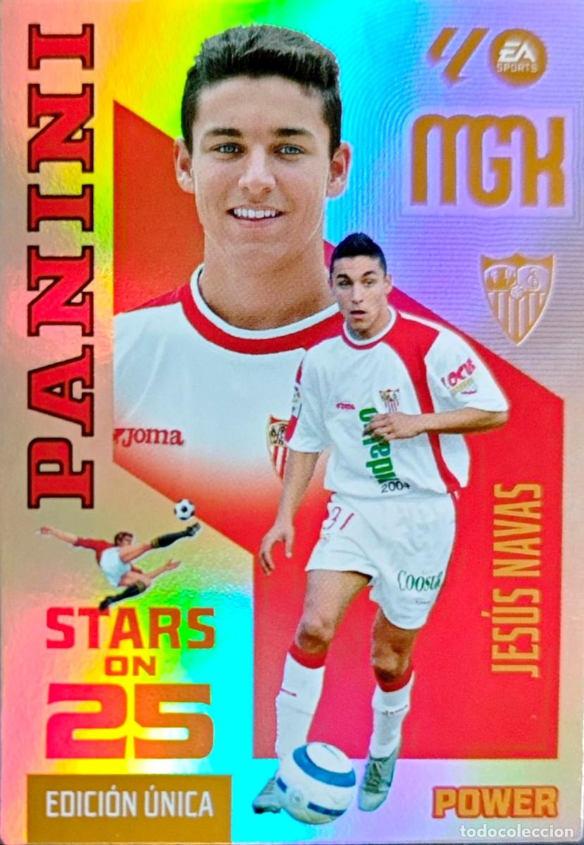 Cromos de f&uacute;tbol: 437 P 437P Jesus Navas - Sevilla - Stars on 25 POWER UNICA - PANINI Megacracks MGK 2026 2027 26 27