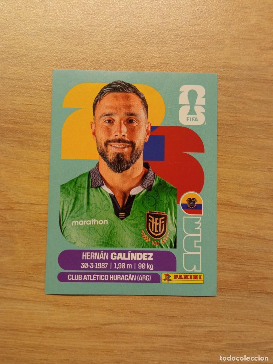 Cromos de f&uacute;tbol: Gal&iacute;ndez, cromo 2, Ecuador, mundial 2026, Panini