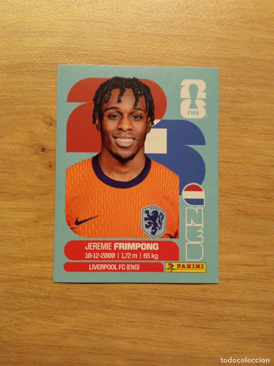 Cromos de f&uacute;tbol: Frimpong, cromo 8, Holanda, mundial 2026, Panini