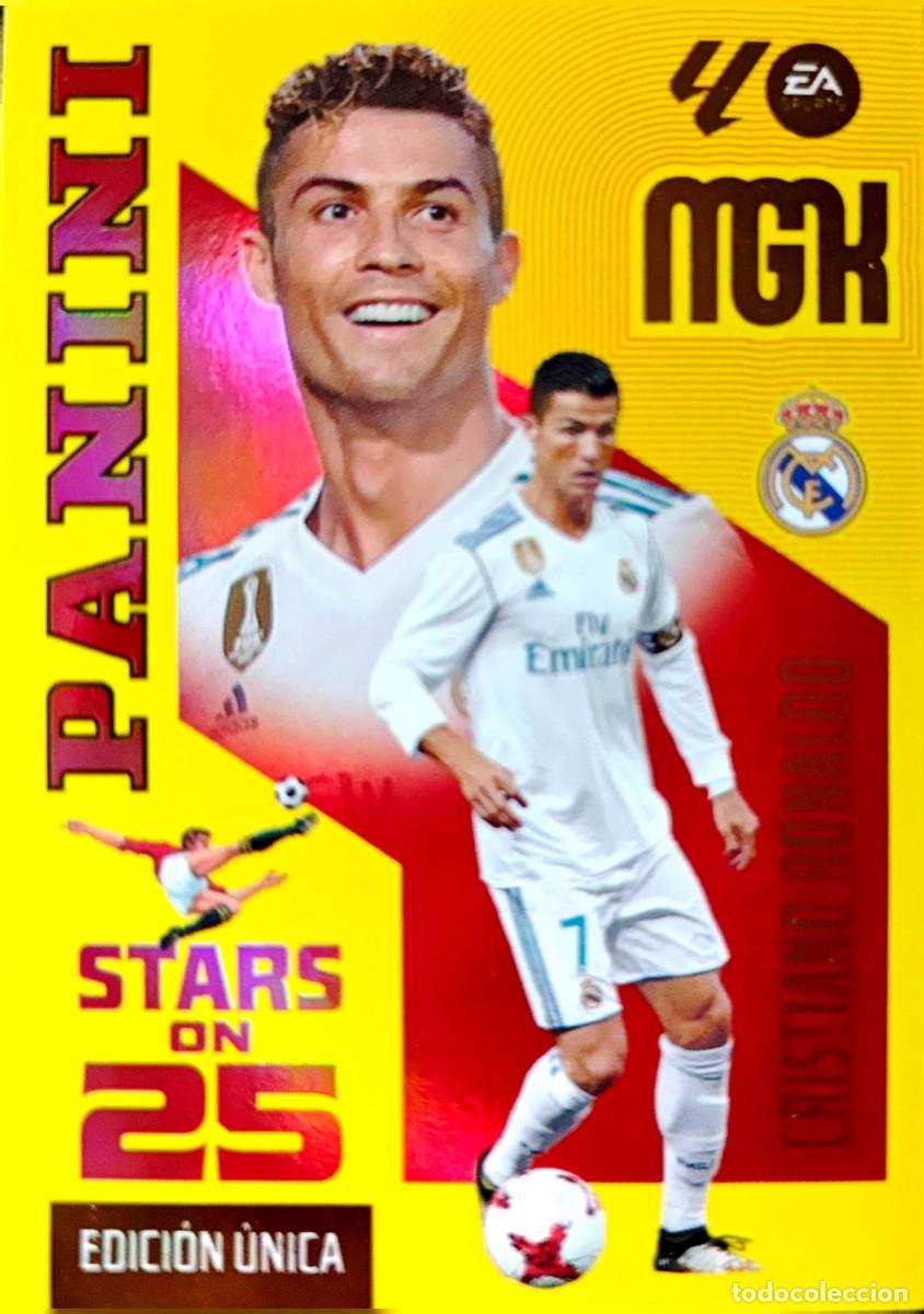 Cromos de f&uacute;tbol: 442 Cristiano Ronaldo Real Madrid - Stars on 25 POWER UNICA - PANINI Megacracks MGK 2026 2027 26 27