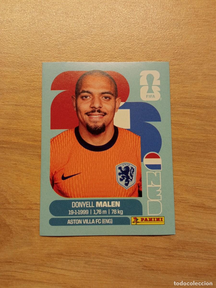 Cromos de f&uacute;tbol: Malen, cromo 18, Holanda, mundial 2026, Panini