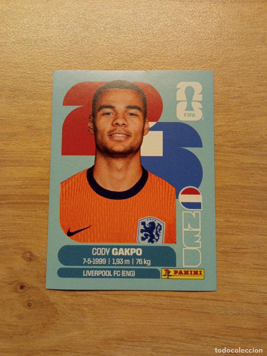 Cromos de f&uacute;tbol: Gakpo, cromo 20, Holanda, mundial 2026, Panini