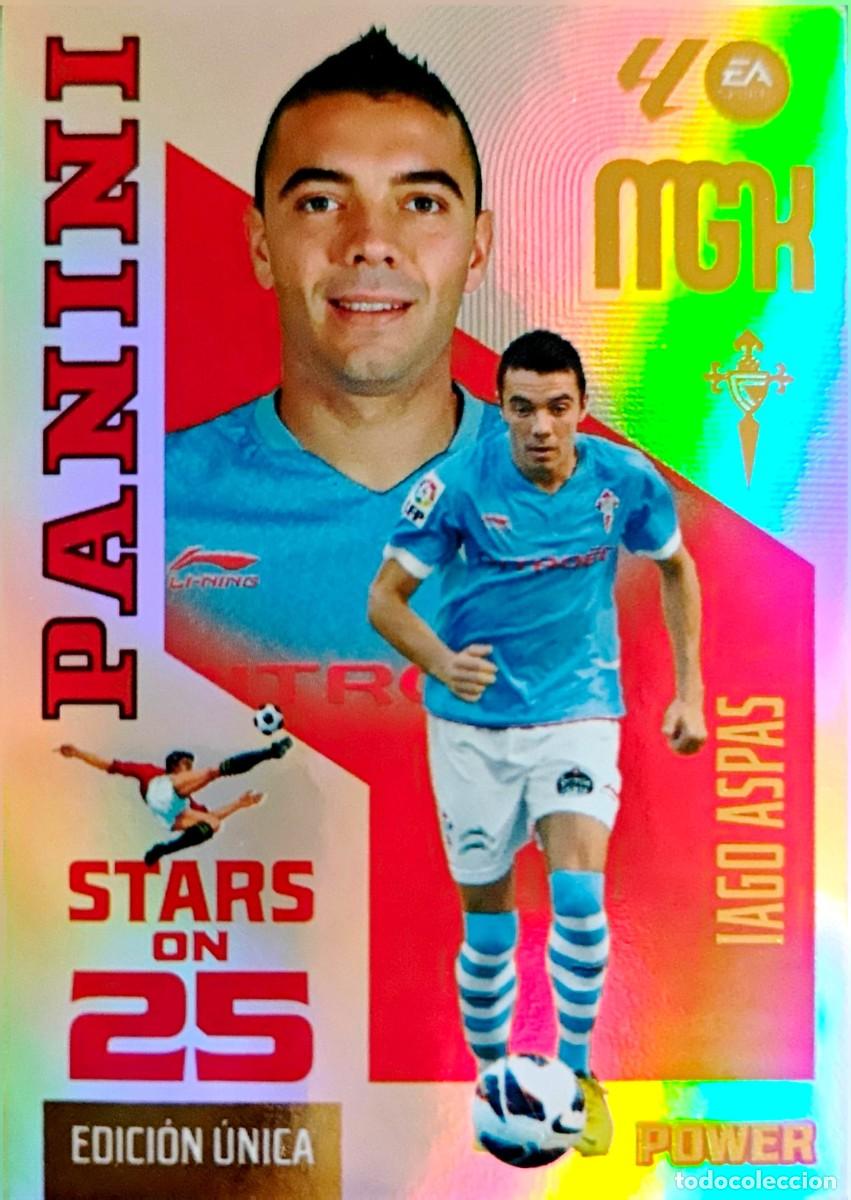 Cromos de f&uacute;tbol: 444 P 444P Iago Aspas - RC Celta - Stars on 25 POWER UNICA - PANINI Megacracks MGK 2026 2027 26 27
