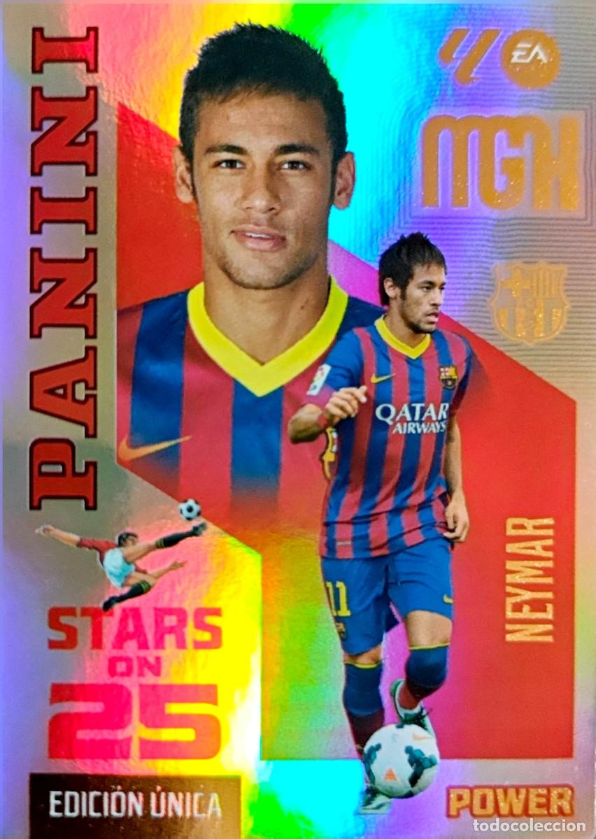 Cromos de f&uacute;tbol: 446 P 446P Neymar - FC Barcelona - Stars on 25 POWER UNICA - PANINI Megacracks MGK 2026 2027 26 27