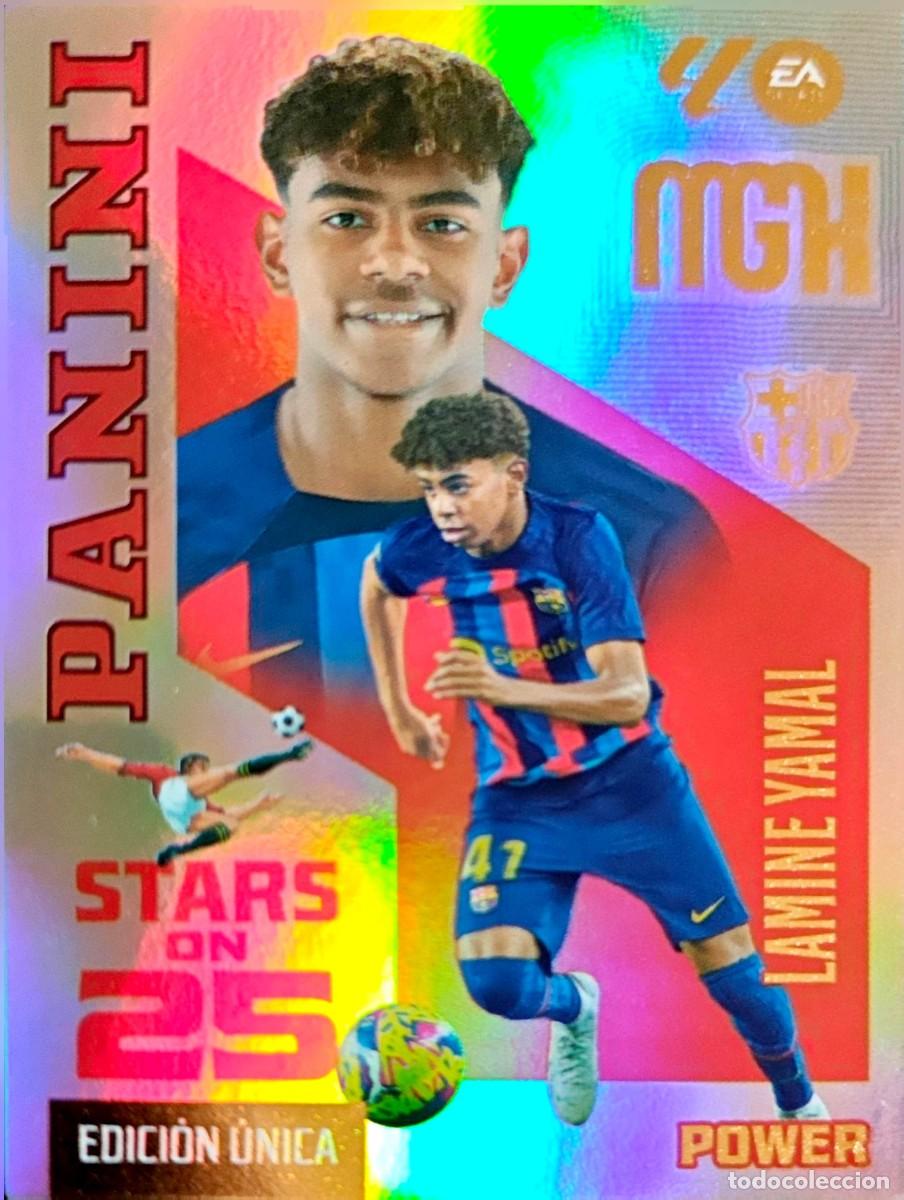 Cromos de f&uacute;tbol: 449 P 449P Lamine Yamal FC Barcelona - Stars 25 POWER UNICA - PANINI Megacracks MGK 2026 2027 26 27