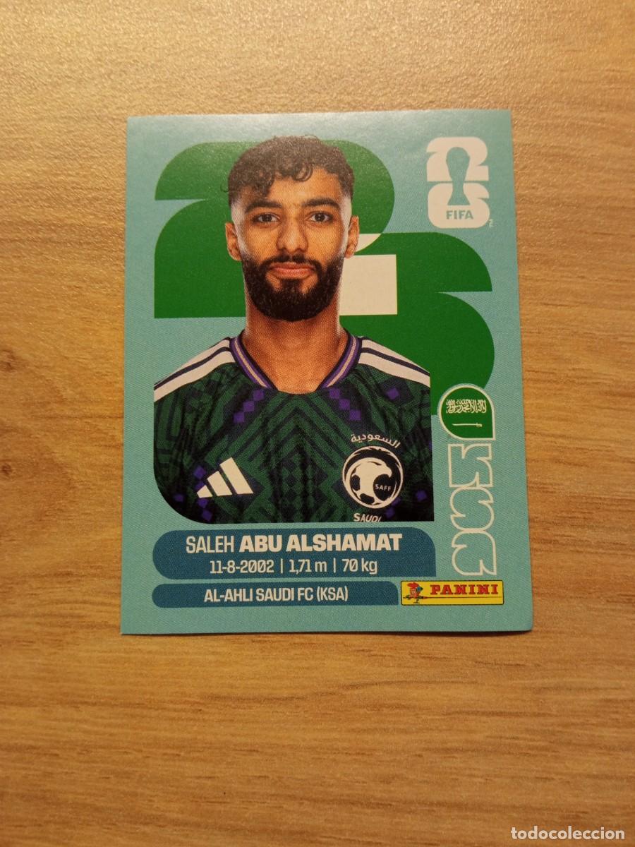 Cromos de f&uacute;tbol: Abu Alshamat, cromo 14, Arabia, mundial 2026, Panini