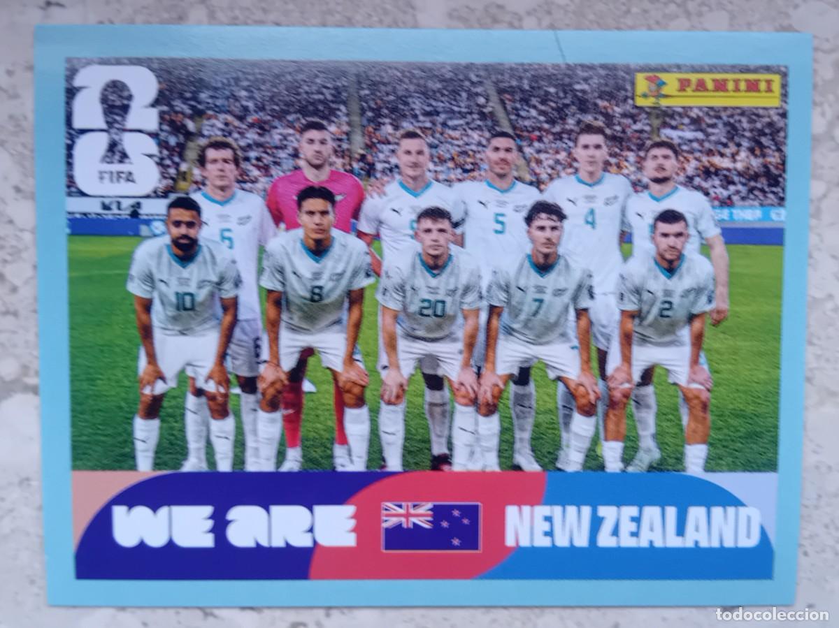 Cromos de f&uacute;tbol: Figurina Panini 2026 Cromo World Cup Usa Mundial 2026 squadra alineaci&oacute;n team New Zeland n NZL 13