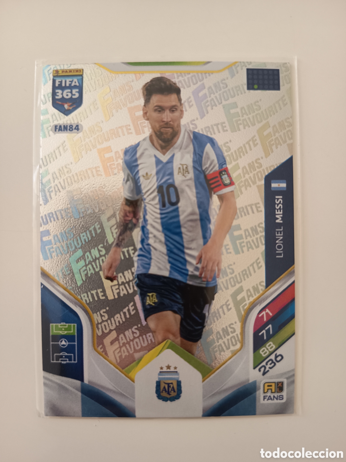 Cromos de f&uacute;tbol: Leo Messi Fans Favourite FIFA 365