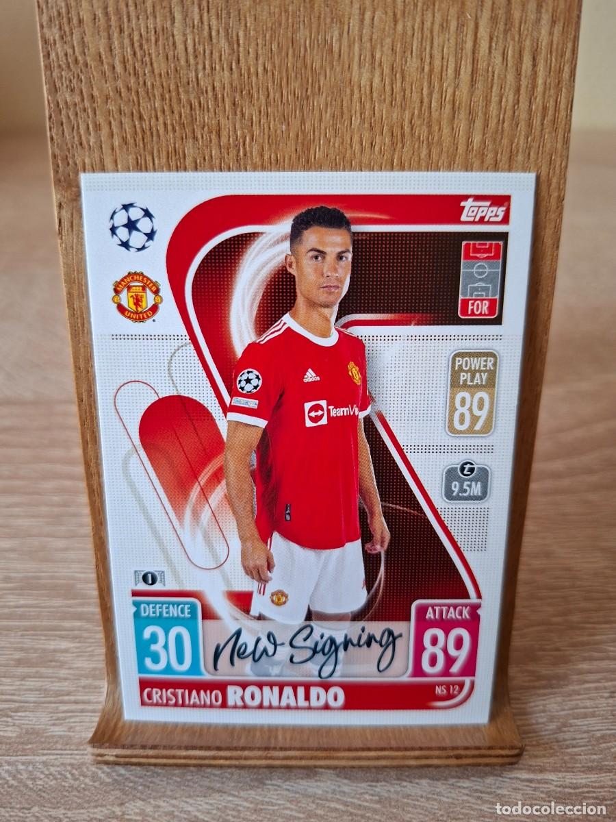 Cromos de f&uacute;tbol: Ronaldo #NS12 Manchester United Topps Match Attax Champions League 2021 2022 Update New Signing