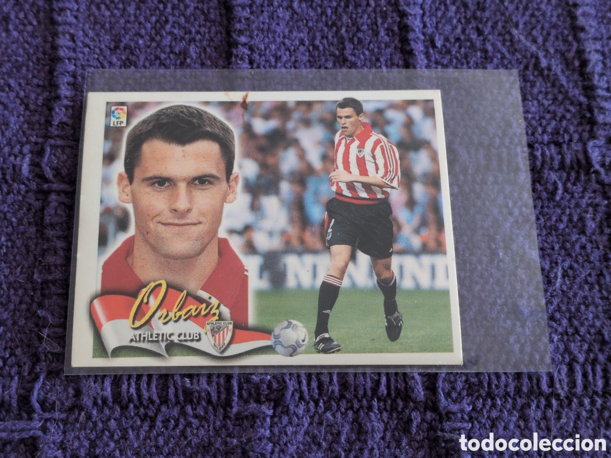 Fu&szlig;ball-Sticker: ORBAIZ ATHLETIC CLUB DE BILBAO LIGA ESTE 2000 2001 00 01 NUNCA PEGADO SIN PEGAR
