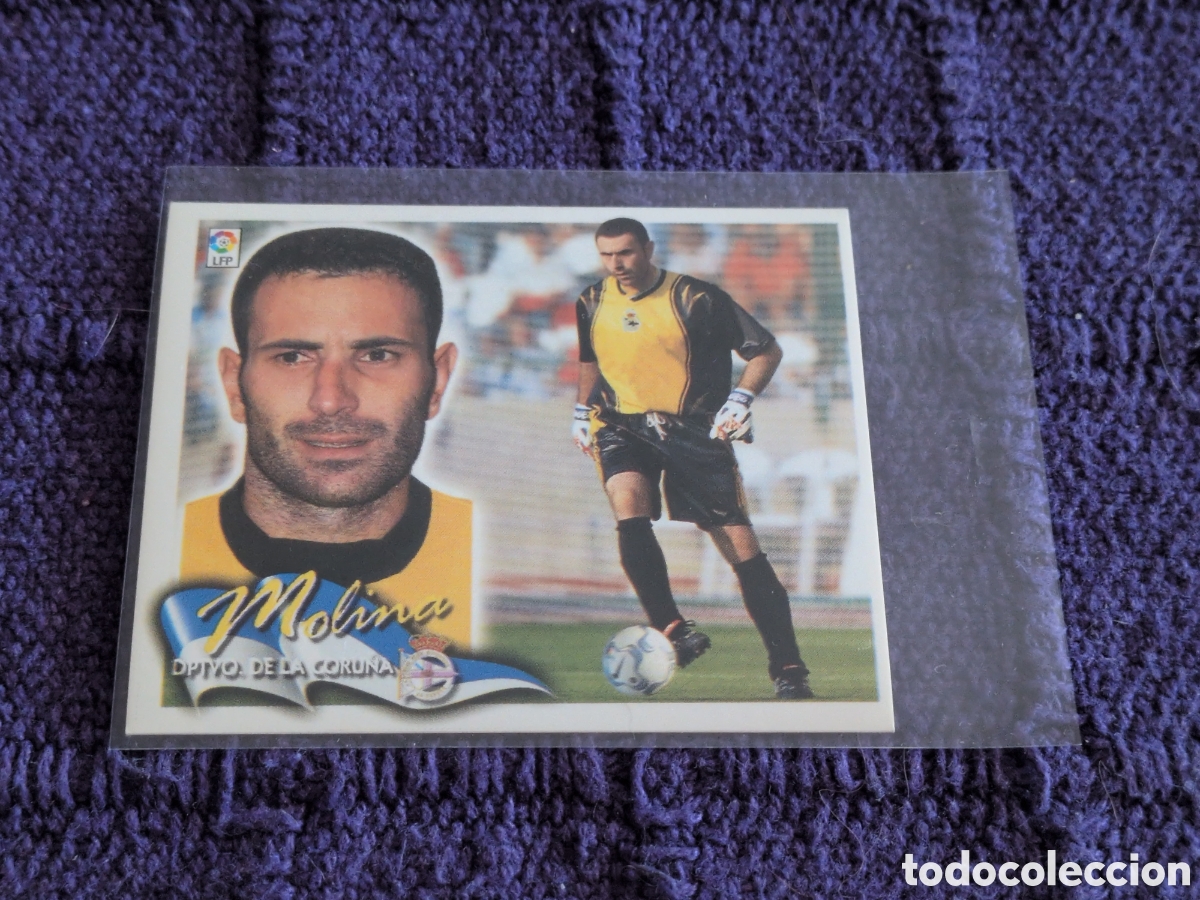 Football Stickers: Deportivo de La Coru&ntilde;a - Molina - Fichaje n&ordm; 13 - Ediciones Este Liga 2000-2001, 00-01 -nunca pegado