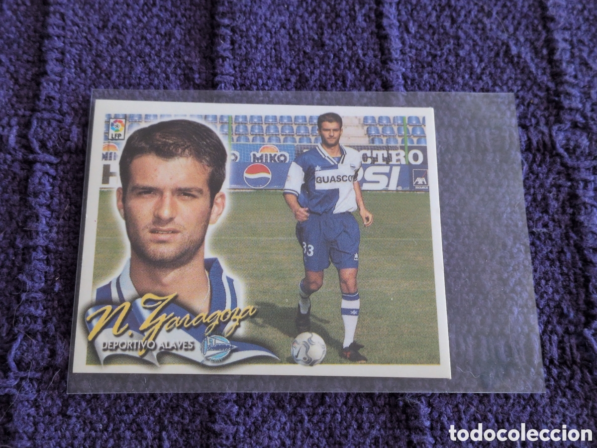Football Stickers: EDICIONES ESTE 2000 2001 00 01 - FICHAJE 14 NACHO ZARAGOZA - DEPORTIVO ALAV&Eacute;S ( NUNCA PEGADO ) NUEVO