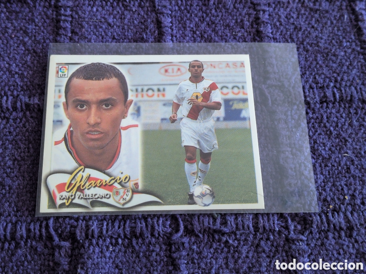 Football Stickers: Rayo Vallecano - Glaucio - Fichaje n&ordm; 16 - Ediciones Este Liga 2000-2001, 00-01 - Nunca Pegado