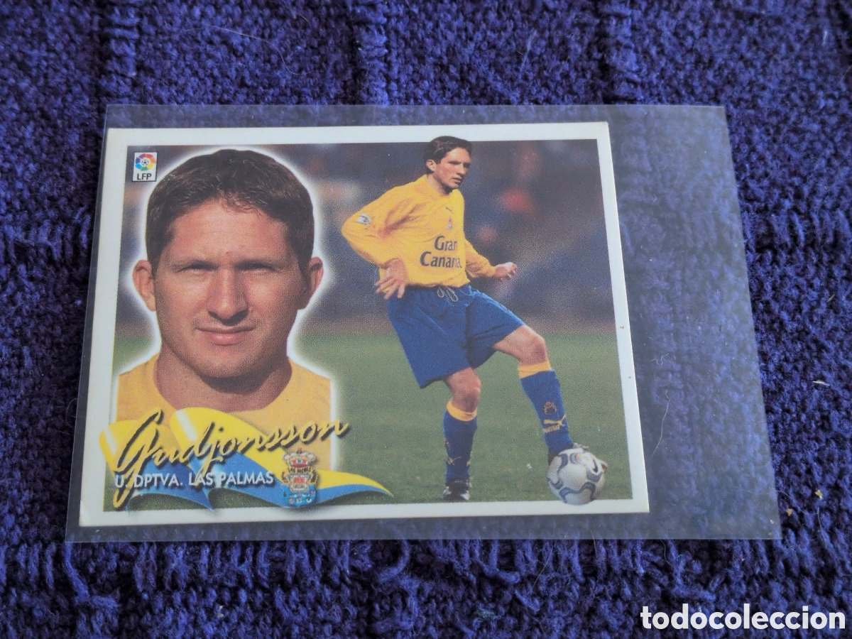 Football Stickers: Las Palmas - Gudjonsson - Fichaje n&ordm; 22 - Ediciones Este Liga 2000-2001, 00-01 - Nunca pegado