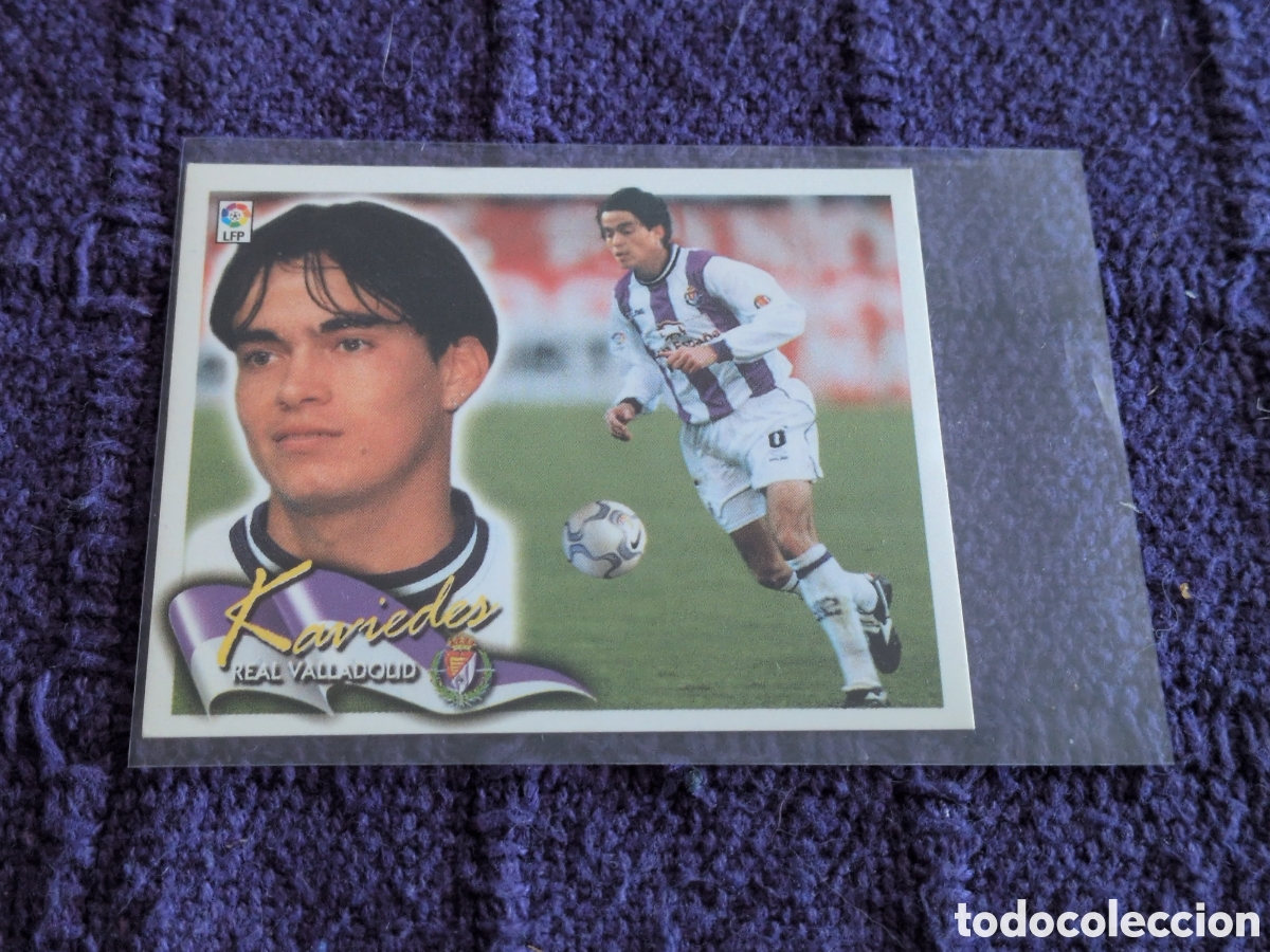 Football Stickers: KAVIEDES REAL VALLADOLID FICHAJE 27 LIGA ESTE 2000 2001 00 01 NUNCA PEGADO SIN PEGAR