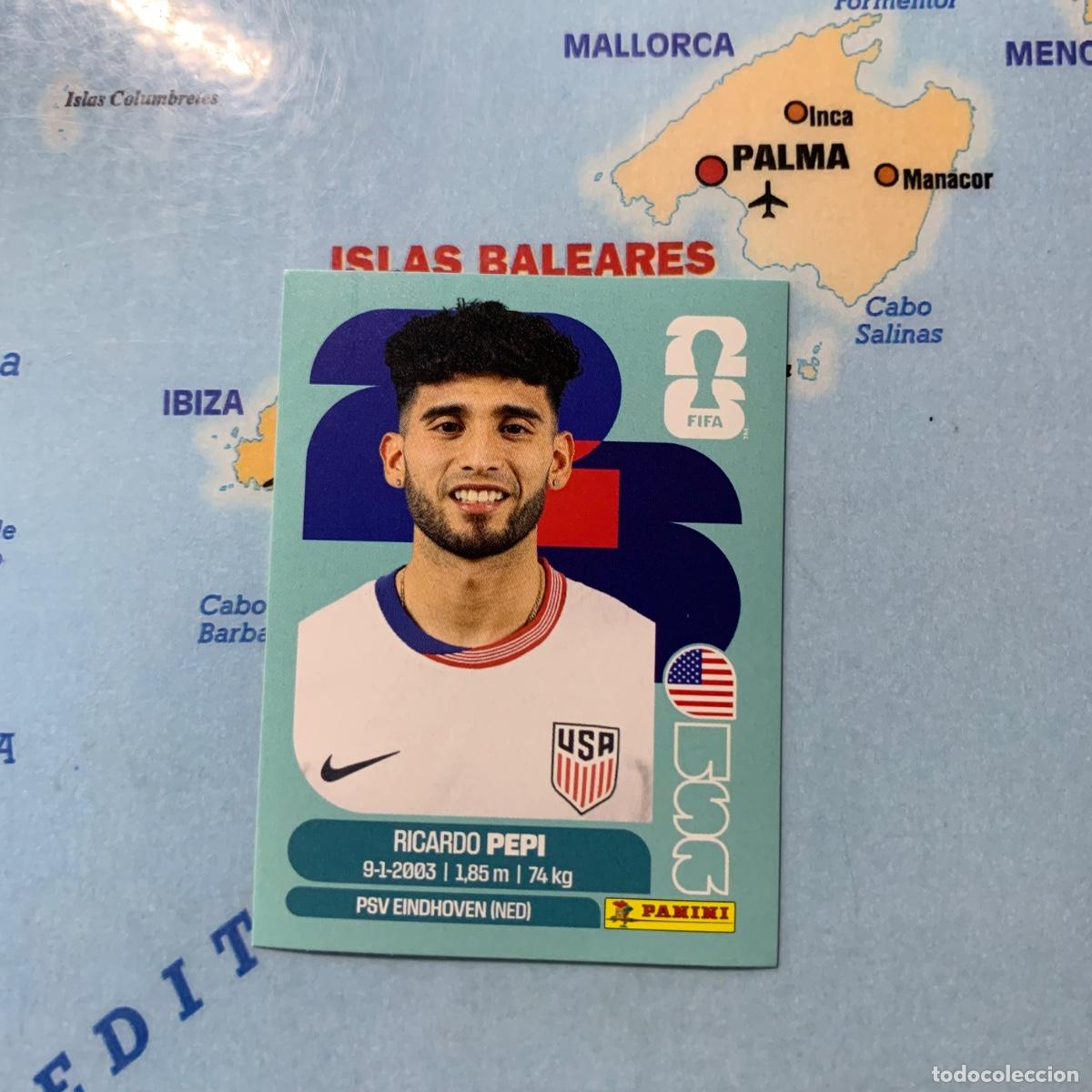 Cromos de f&uacute;tbol: Estados Unidos n&uacute;mero 18 cromo panini Mundial Fifa World Cup 2026