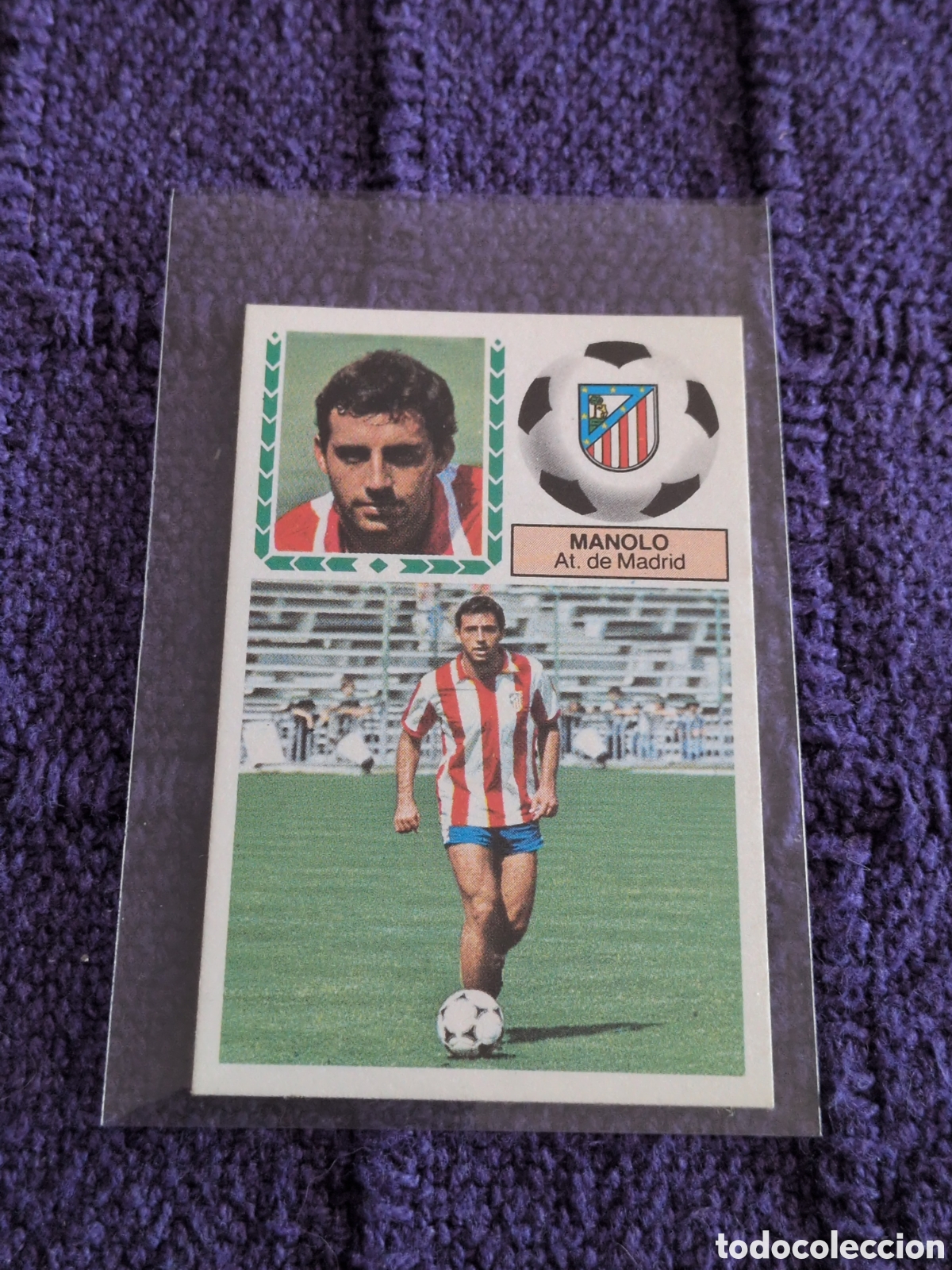 Football Stickers: Manolo Atl&eacute;tico de Madrid Ediciones Este Liga 83/84 nuevo sin pegar