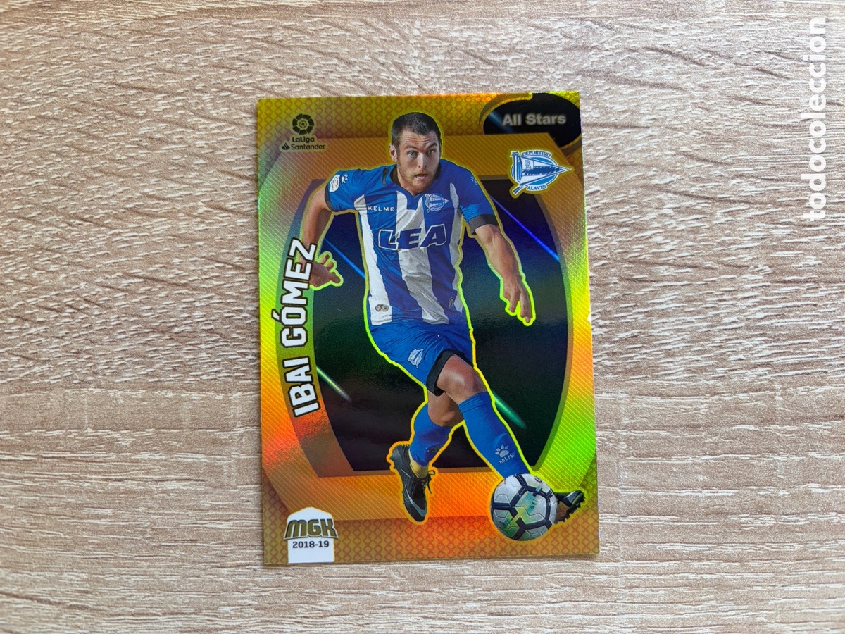 Cromos de f&uacute;tbol: 25 IBAI G&Oacute;MEZ ALL STARS ORO MEGACRACKS MGK 2018 2019 18 19 D ALAV&Eacute;S
