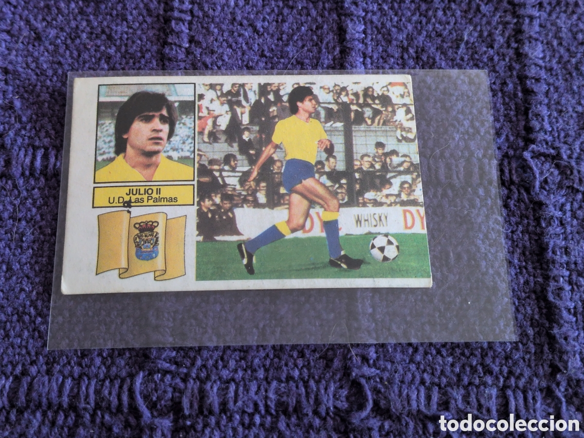 Football Stickers: JULIO II LAS PALMAS VERSION COLOCA LIGA ESTE 1982/83 82 83 SIN PEGAR