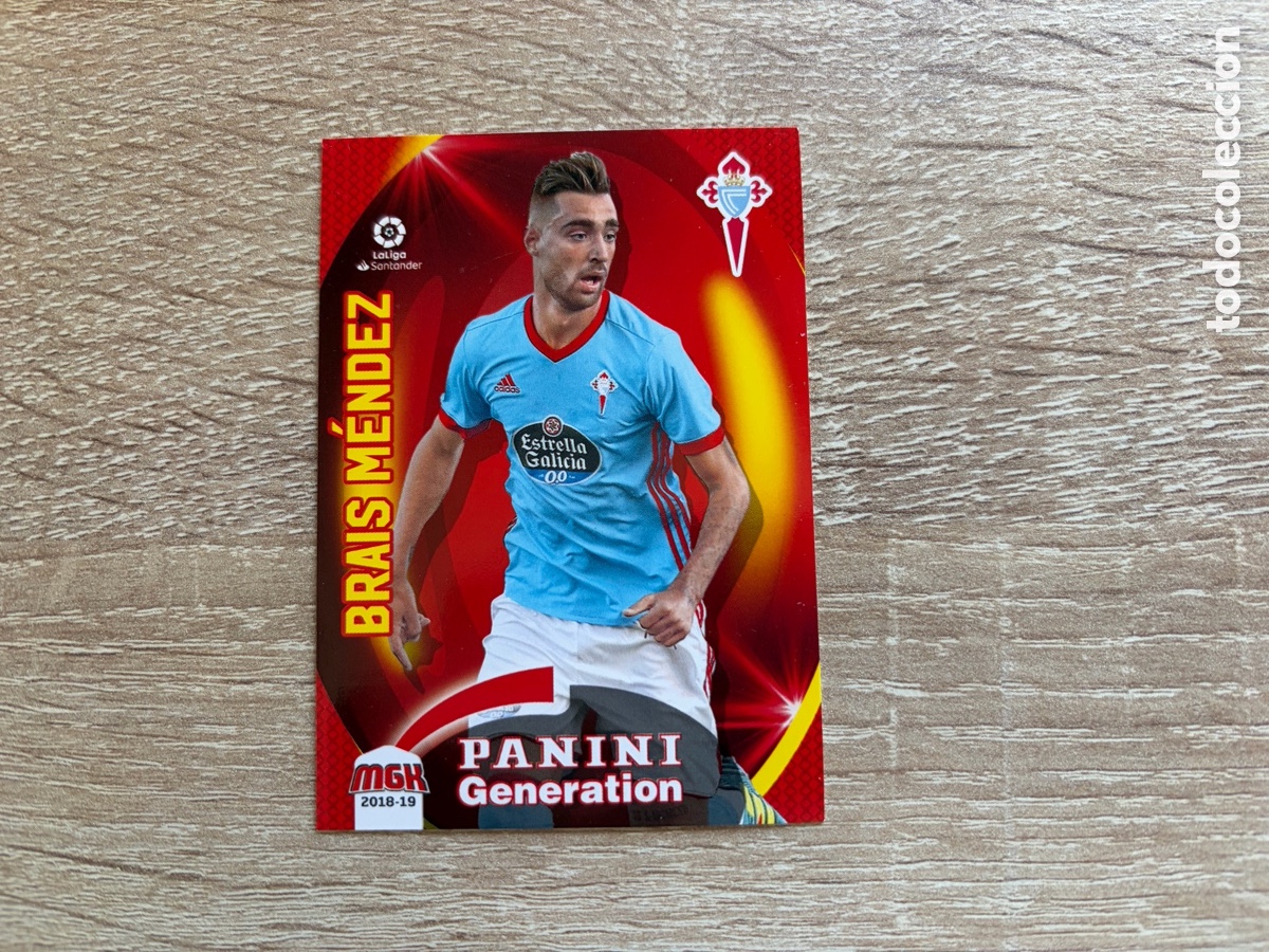 Cromos de f&uacute;tbol: 159 BRAIS M&Eacute;NDEZ PANINI GENERATION MEGACRACKS MGK 2018 2019 18 19 RC CELTA