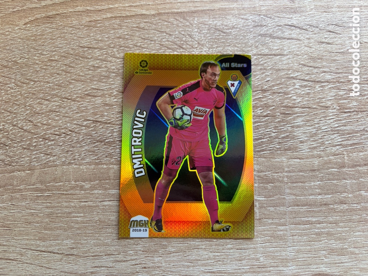 Cromos de f&uacute;tbol: 187 DMITROVIC ALL STARS ORO MEGACRACKS MGK 2018 2019 18 19 SD EIBAR