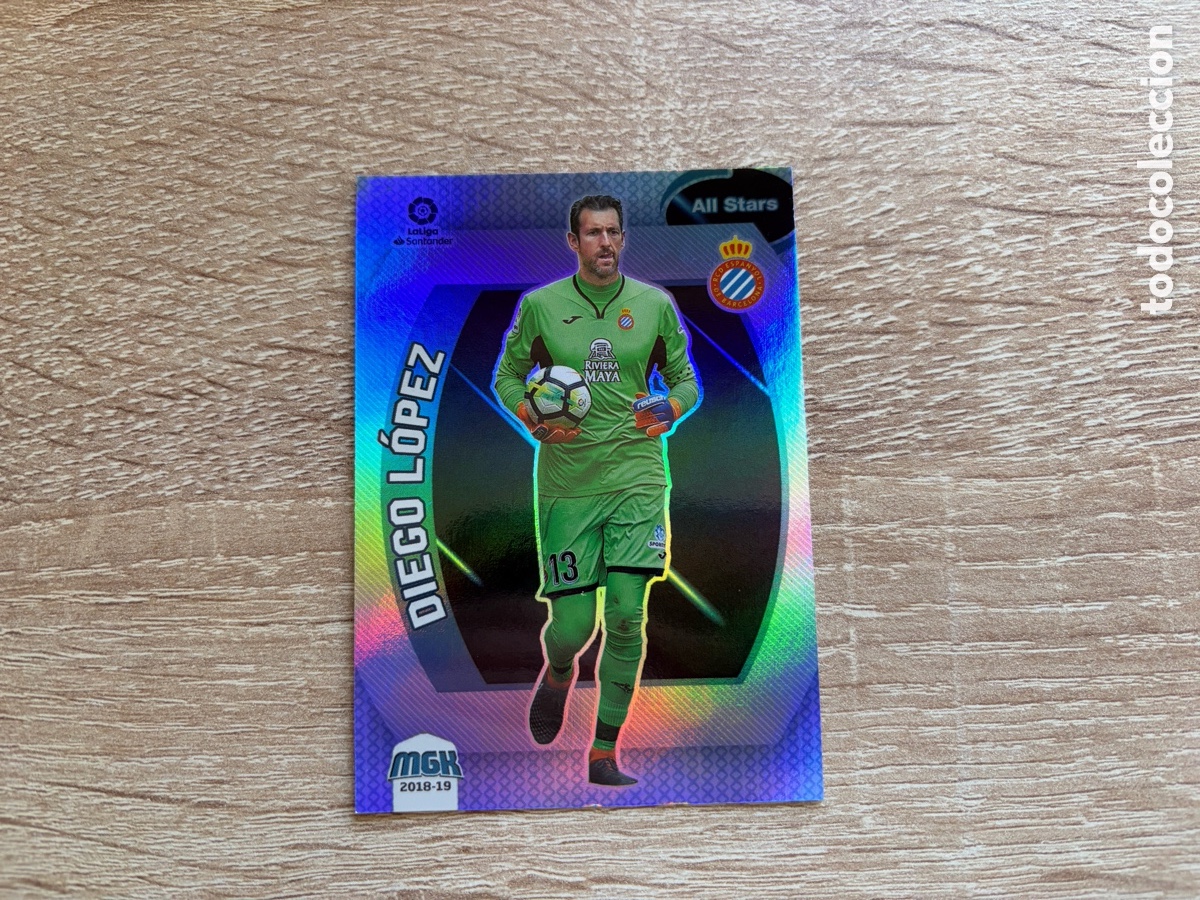 Cromos de f&uacute;tbol: 215 DIEGO L&Oacute;PEZ ALL STARS PLATA MEGACRACKS MGK 2018 2019 18 19 RCD ESPANYOL