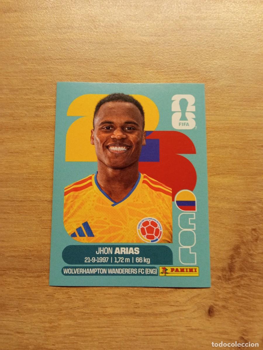 Cartes &agrave; collectionner de Football: Jhon Arias, cromo 17, Colombia,, mundial 2026, Panini
